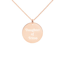 Load image into Gallery viewer, Daughter of Triton Engraved Disc Necklace